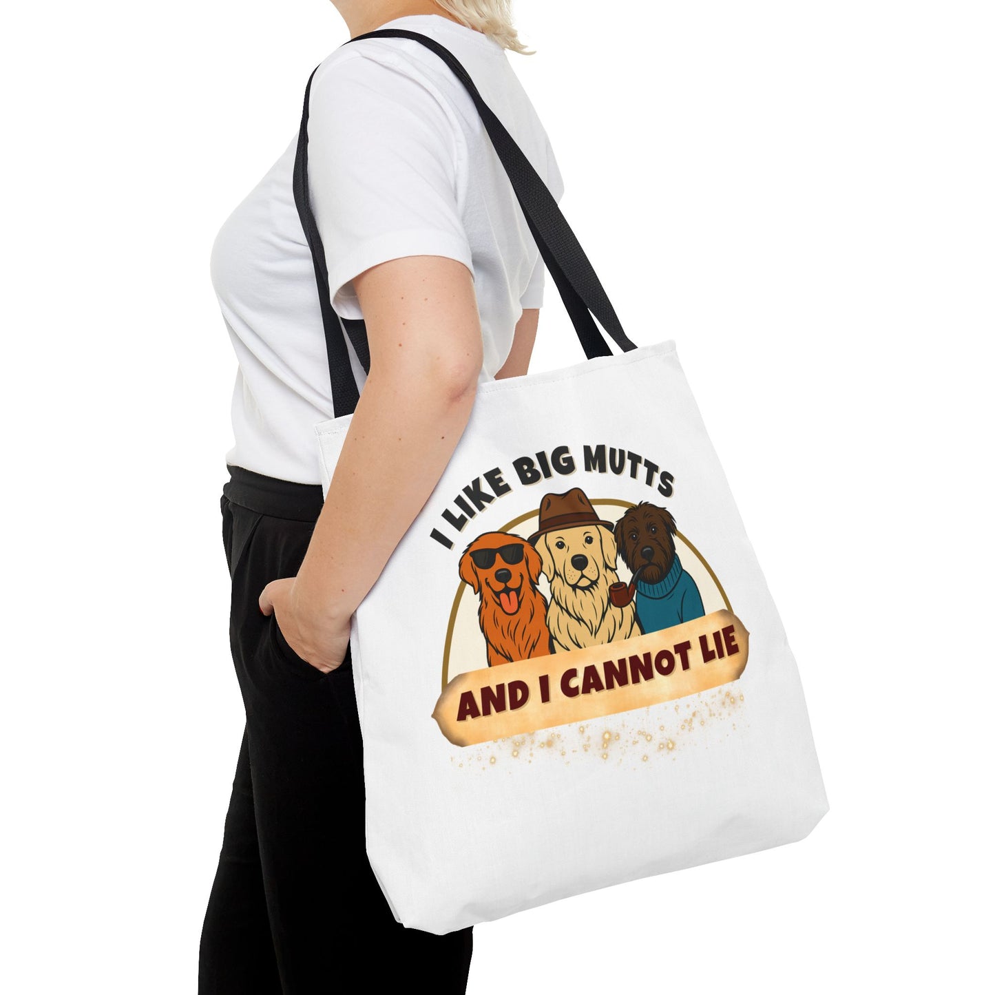 "I LIKE BIG MUTTS AND I CANNOT LIE"- AOP Tote Bag "Stating Your Truth Tote"