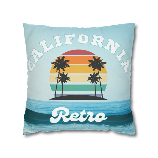 CALIFORNIA RETRO- Bohemian Design Square Pillowcase (COVER ONLY)- Artistic Home Decor