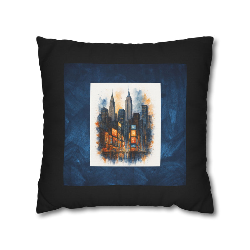 ELECTRIC TIMES SQUARE Bohemian Design Square Pillowcase (COVER ONLY) - Artistic Home Decor