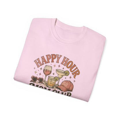HAPPY HOUR-MOM CLUB - T-Shirt (VARIETY OF COLORS)