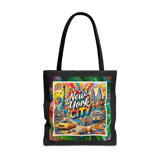 GRAFFITI NYC- AOP Tote Bag (BLACK)