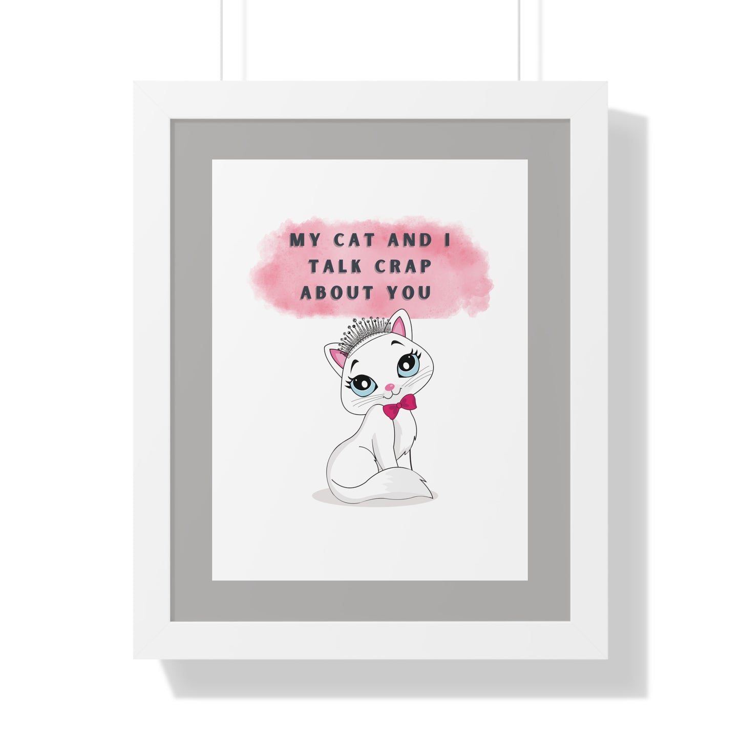 SASSY CAT Framed Poster - Urban Wall Art for Home Decor