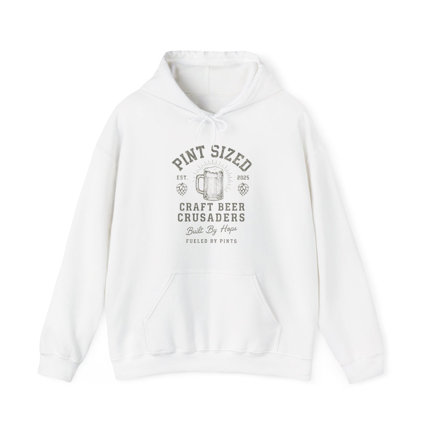 PINT SIZE CRAFT BEER CRUSADERS- Unisex Heavy Blend Hooded Sweatshirt