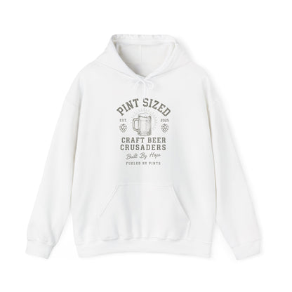 PINT SIZE CRAFT BEER CRUSADERS- Unisex Heavy Blend Hooded Sweatshirt