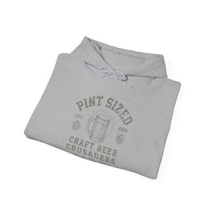 PINT SIZE CRAFT BEER CRUSADERS- Unisex Heavy Blend Hooded Sweatshirt