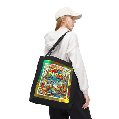 GRAFFITI PARIS- AOP Tote Bag (BLACK)