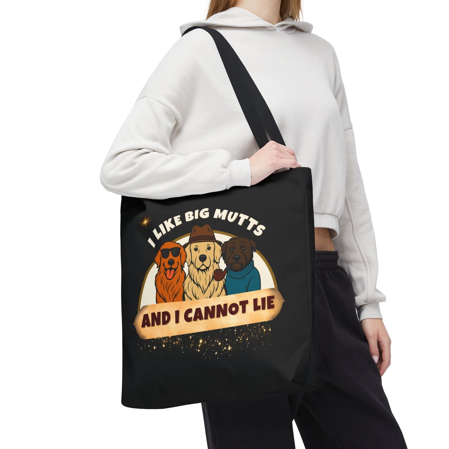"I LIKE BIG MUTTS AND I CANNOT LIE- AOP Tote Bag "Legendary Truth"