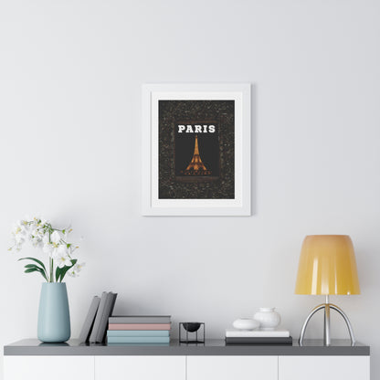 PARIS AT NIGHT- "Sleek Framed Print With Timeless Appeal”