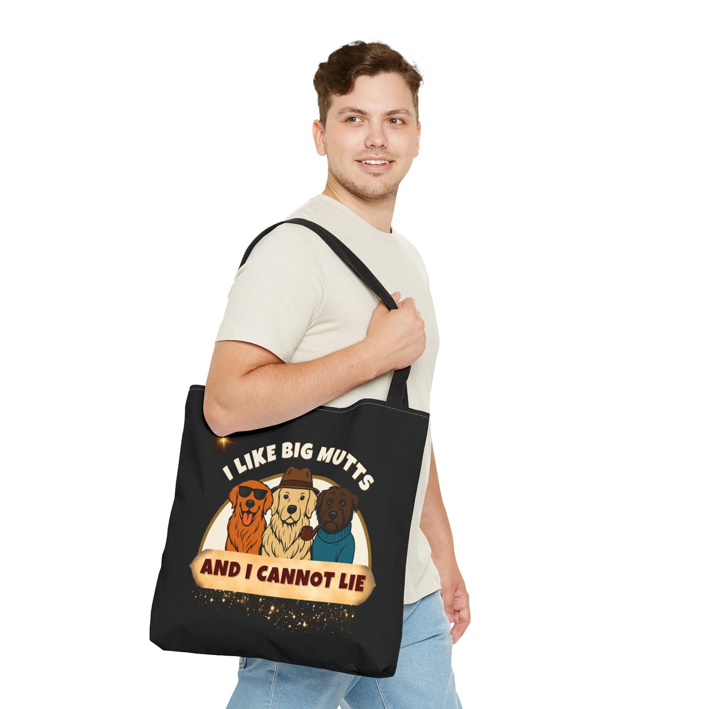 "I LIKE BIG MUTTS AND I CANNOT LIE- AOP Tote Bag "Legendary Truth"
