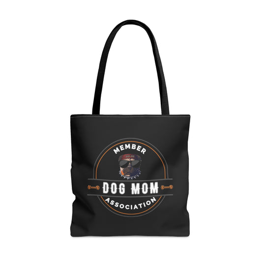 DOG MOM- AOP Tote Bag (BLACK)-"Made Our Hot List For A Reason"
