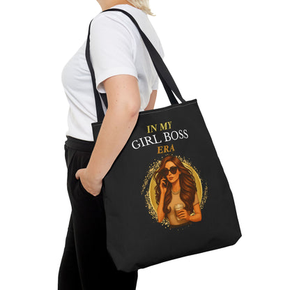 IN MY GIRL BOSS ERA-TOTE BAG (BLACK) "Slayin At Work"