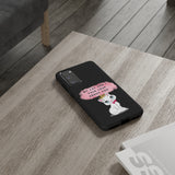 MY CAT AND I TALK CRAP -Tough Phone Cases - Fits Most Phone Sizes!! (BLACK)