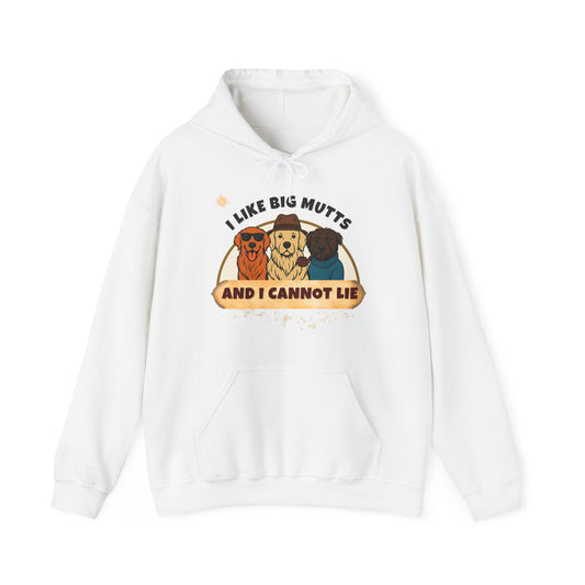 "I LIKE BIG MUTTS-AND I CANNOT LIE-  Unisex Heavy Blend Hooded Sweatshirt -(LIGHT COLORS) "WHEN YOU LOVE BIG DOGS"