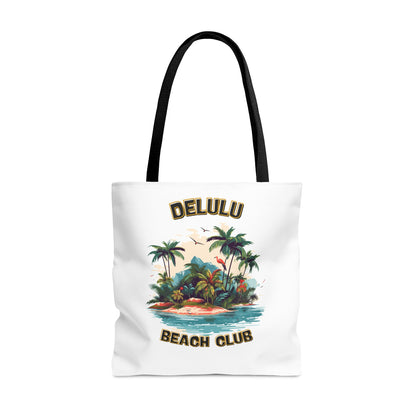 DELULU BEACH CLUB- AOP Tote Bag- "Every Outfit’s Perfect Plus-One"