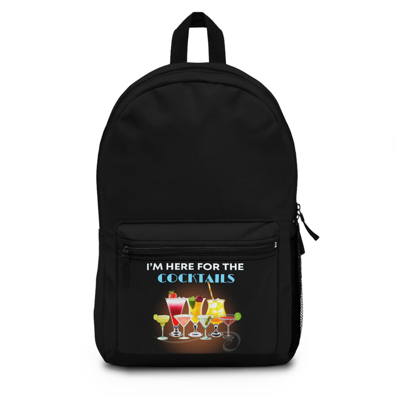 I'M HERE FOR THE COCKTAILS- Empire Backpack (Black)