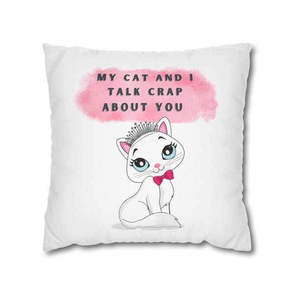 SASSY CAT-Bohemian Design Square Pillowcase (COVER ONLY)- Artistic Home Decor