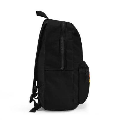 SMALL TALK-HARD PASS- Empire Backpack (Black)"Streetwear Classic with Edge"