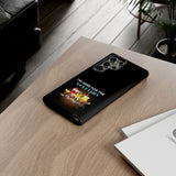 I'M HERE FOR THE COCKTAILS-Tough Phone Cases - Fits Most Phone Sizes!! (BLACK)