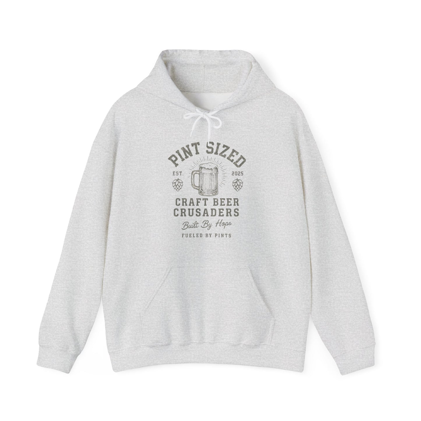PINT SIZE CRAFT BEER CRUSADERS- Unisex Heavy Blend Hooded Sweatshirt