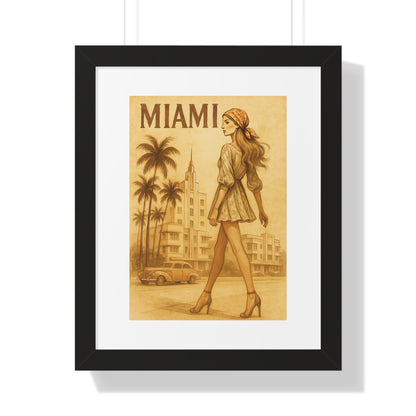 VINTAGE MIAMI - “ Trending Framed Print  for Stylish Homes”