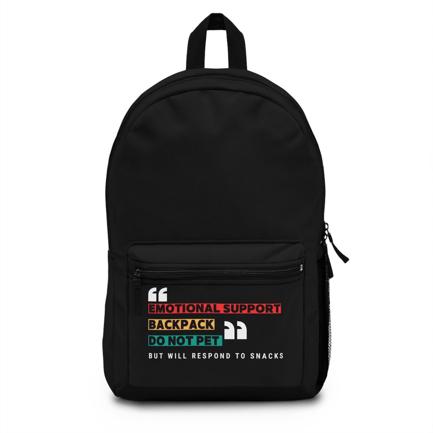 EMOTIONAL SUPPORT BACKPACK- Empire Backpack (Black)"Streetwear Bag with Attitude"