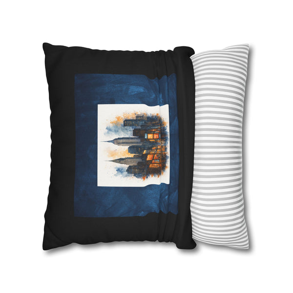 ELECTRIC TIMES SQUARE Bohemian Design Square Pillowcase (COVER ONLY) - Artistic Home Decor