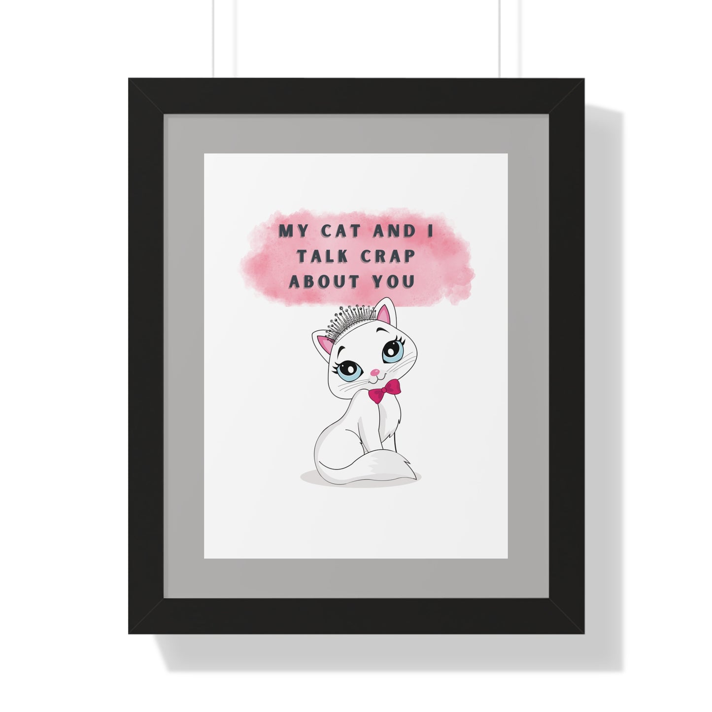 SASSY CAT Framed Poster - Urban Wall Art for Home Decor