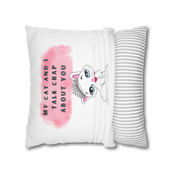 SASSY CAT-Bohemian Design Square Pillowcase (COVER ONLY)- Artistic Home Decor