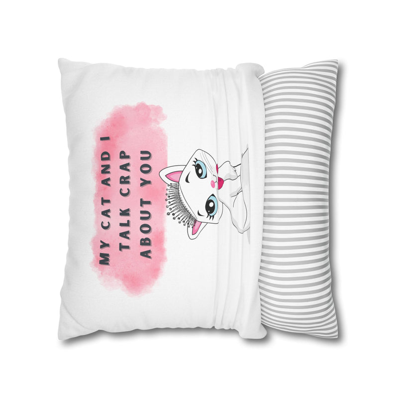 SASSY CAT-Bohemian Design Square Pillowcase (COVER ONLY)- Artistic Home Decor