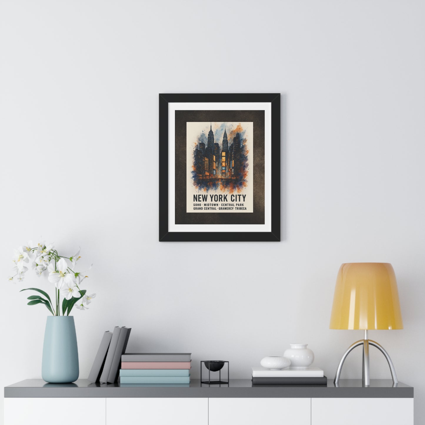 URBAN NEW YORK CITY Framed Poster - Urban Wall Art for Home Decor