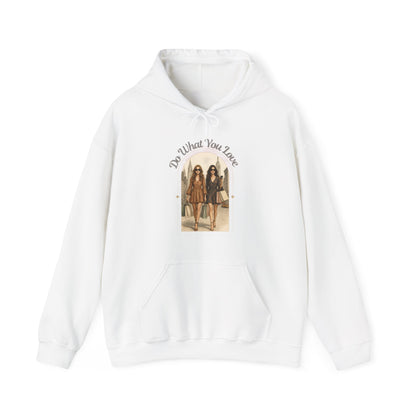 DO WHAT YOU LOVE- Unisex Heavy Blend Hooded Sweatshirt (VARIETY OF COLORS)-“Trendy Boho Hoodie — Cozy Casual for Free Spirits”