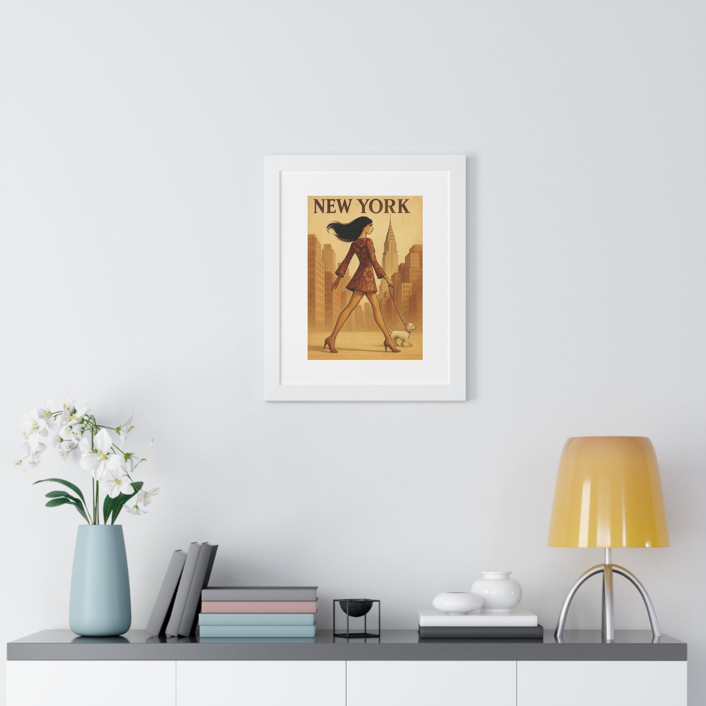 VINTAGE NEW YORK - “Framed Print- Top Pick for Classic Chic Apartment Decor”