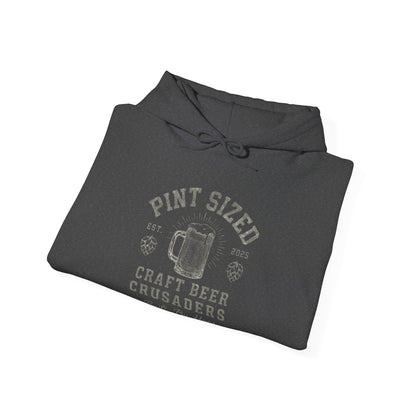 PINT SIZE CRAFT BEER CRUSADERS- Unisex Heavy Blend Hooded Sweatshirt