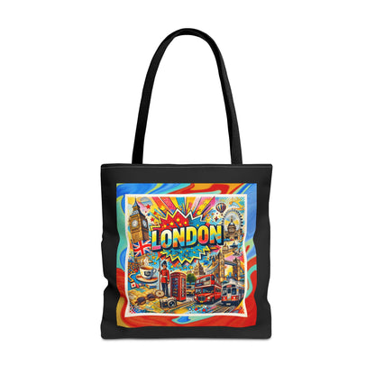 GRAFFITI LONDON- AOP Tote Bag (BLACK)