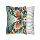 ABSTRACT BUTTERFLY Bohemian Design Square Pillowcase (COVER ONLY) - Artistic Home Decor