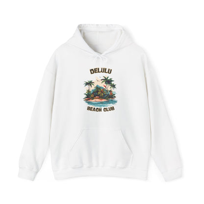 DELULU BEACH CLUB- VARSITY LEAGUE- Unisex Heavy Blend Hooded Sweatshirt-“Trending Streetwear Hoodie — Cozy  Campus Top Pick”