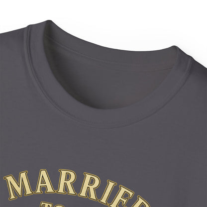MARRIED TO THE HUSTLE- T Shirt (Variety Of Dark Colors) "Committed To The Grind"