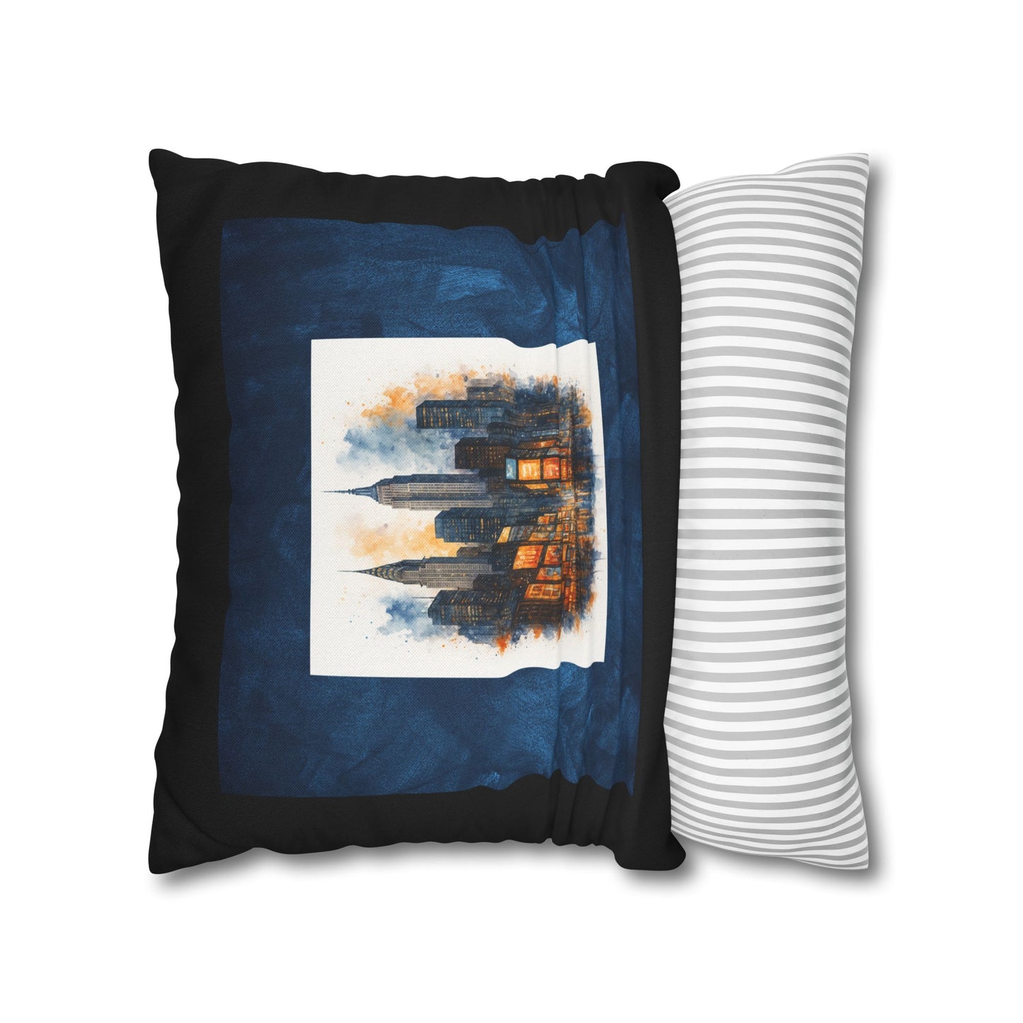 ELECTRIC TIMES SQUARE Bohemian Design  18 x 18  Pillowcase