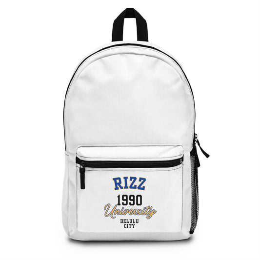 RIZZ UNIVERSITY - Empire Backpack (WHITE)