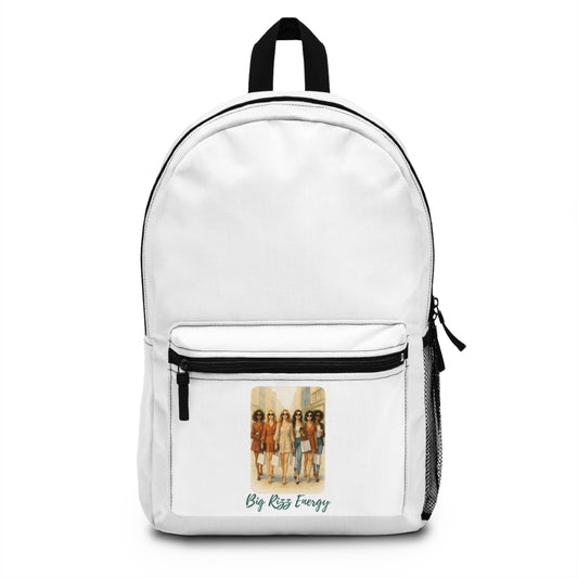 BIG RIZZ ENERGY- Empire Backpack (WHITE)"Fashion Meets Everyday Function"