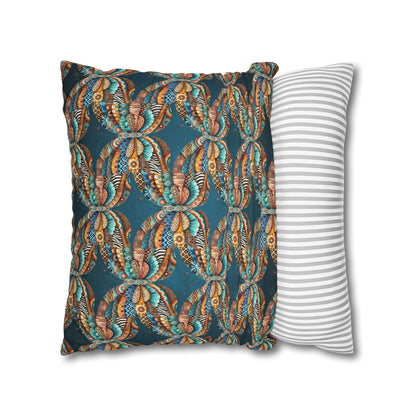 ABSTRACT COLLAGE-Bohemian Design Square Pillowcase (COVER ONLY) - "Boho Home Decor"