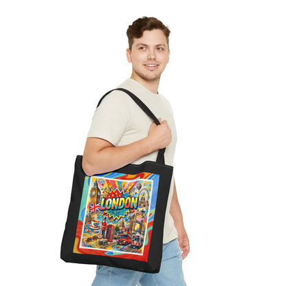 GRAFFITI LONDON- AOP Tote Bag (BLACK)