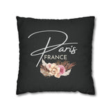 PARIS FLORAL-Bohemian Design Square Pillowcase (COVER ONLY) - Artistic Home Decor