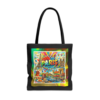 GRAFFITI PARIS- AOP Tote Bag (BLACK)