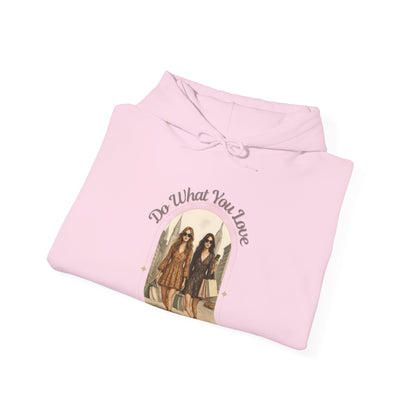 DO WHAT YOU LOVE- Unisex Heavy Blend Hooded Sweatshirt (VARIETY OF COLORS)-“Trendy Boho Hoodie — Cozy Casual for Free Spirits”