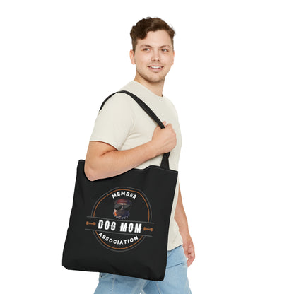 DOG MOM- AOP Tote Bag (BLACK)-"Made Our Hot List For A Reason"