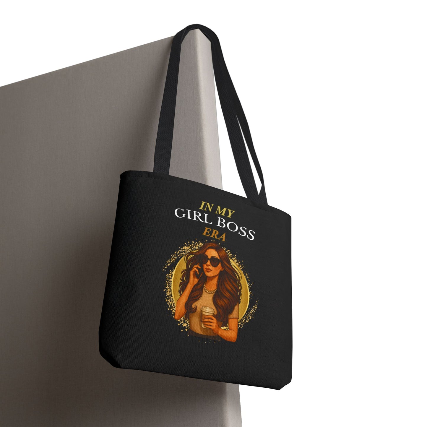 IN MY GIRL BOSS ERA-TOTE BAG (BLACK) "Slayin At Work"