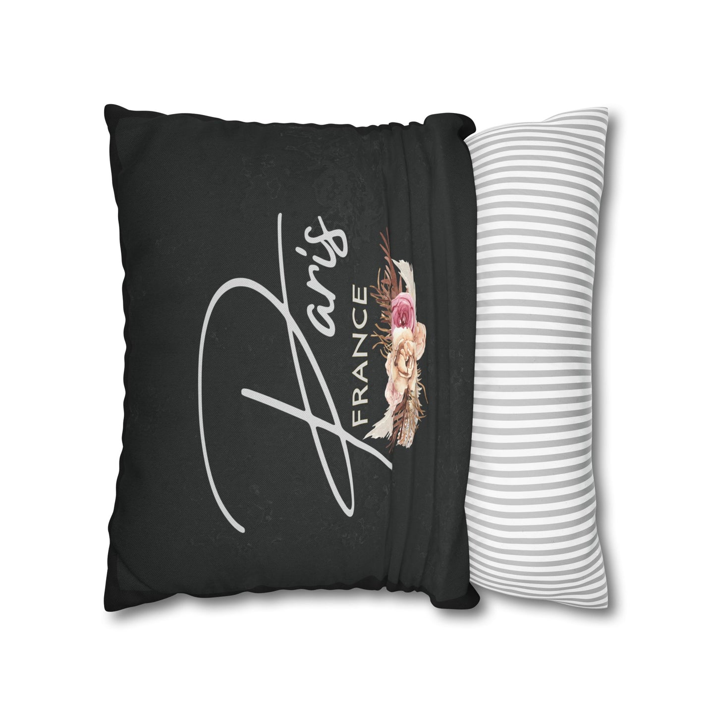 PARIS FLORAL-Bohemian Design Square Pillowcase (COVER ONLY) - Artistic Home Decor