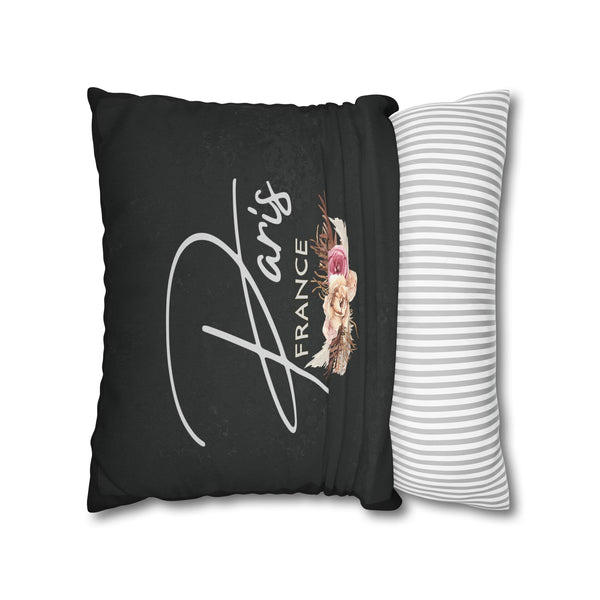 PARIS FLORAL-Bohemian Design Square Pillowcase (COVER ONLY) - Artistic Home Decor
