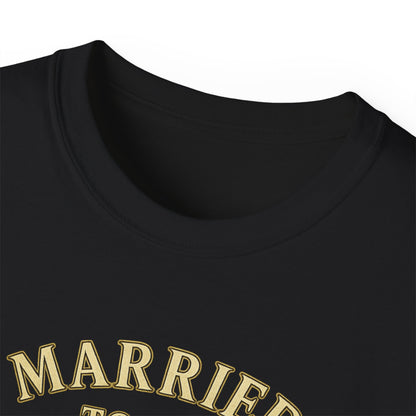 MARRIED TO THE HUSTLE- T Shirt (Variety Of Dark Colors) "Committed To The Grind"